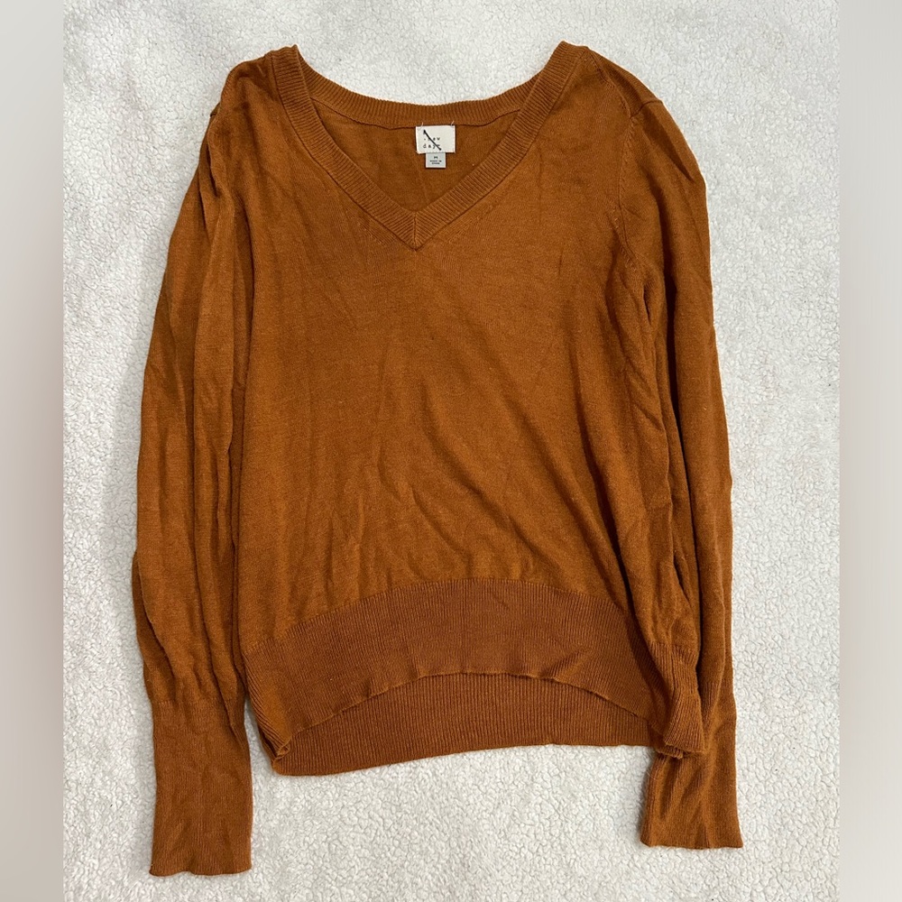 Rust orange sweater